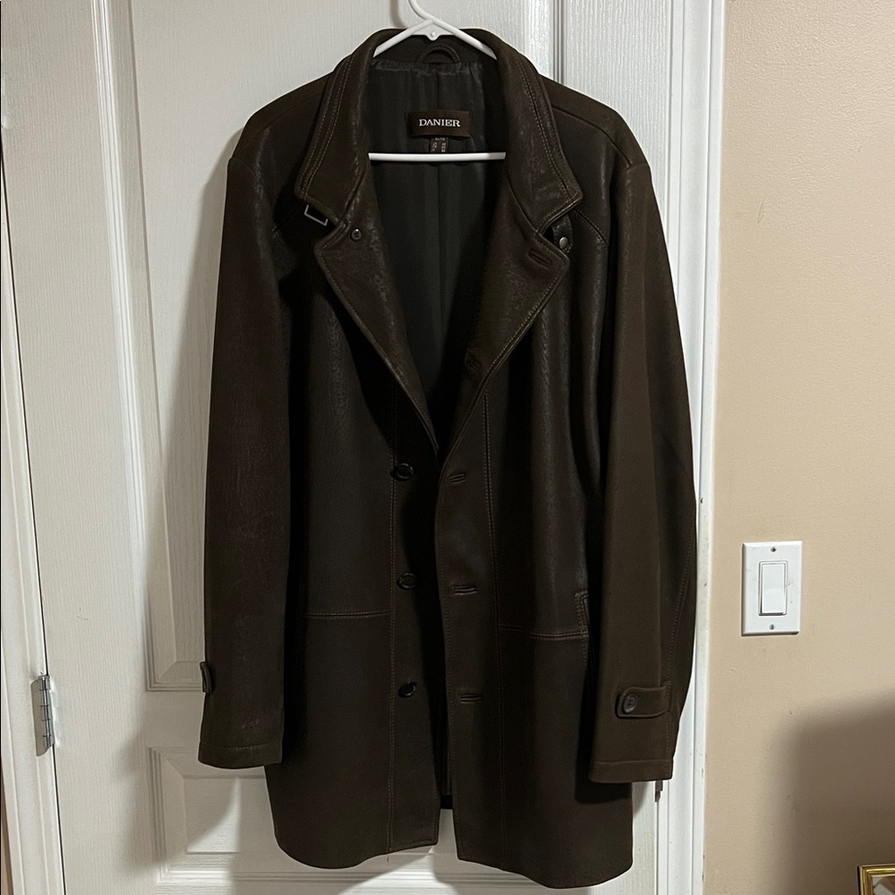 Danier Brown Leather Men's Coat